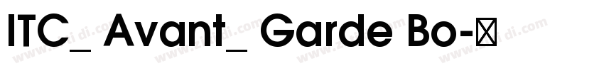 ITC_ Avant_ Garde Bo字体转换